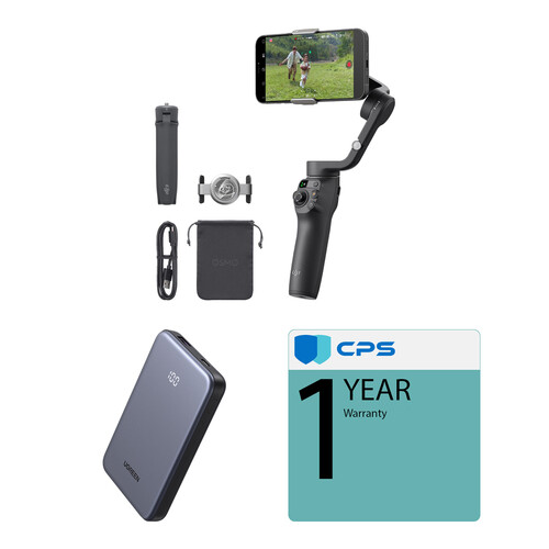 DJI Osmo Mobile 6 Smartphone Gimbal with 10,000mAh Power Bank & Cable Kit