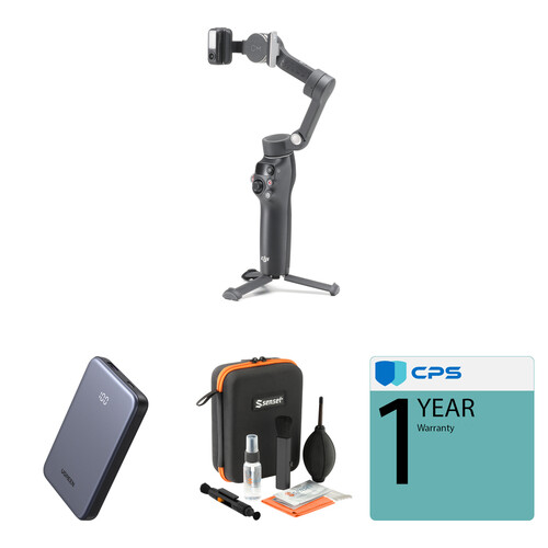 DJI Osmo Mobile 7P Smartphone Gimbal with Power Bank & Optics Cleaning Kit