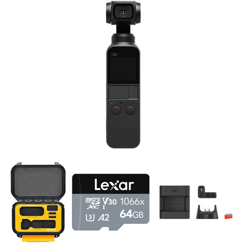 DJI Osmo Pocket Gimbal Kit with HPRC1400 Hard Case
