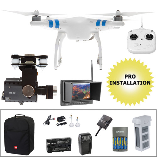 DJI Phantom 2 Pre-Assembled Wireless Video Bundle with iOSD and Backpack
