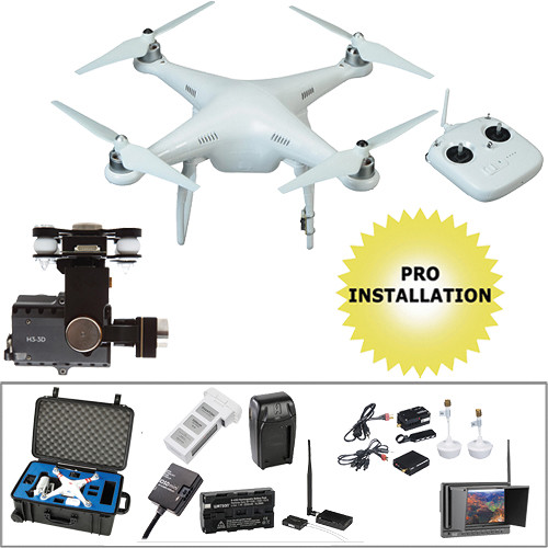DJI Phantom 2 v2.0 Pre-Assembled Bundle with FPV Monitor, BT Datalink, & Hard Case