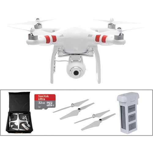 DJI Phantom 2 Vision with Spare Battery, Spare Props and Backpack