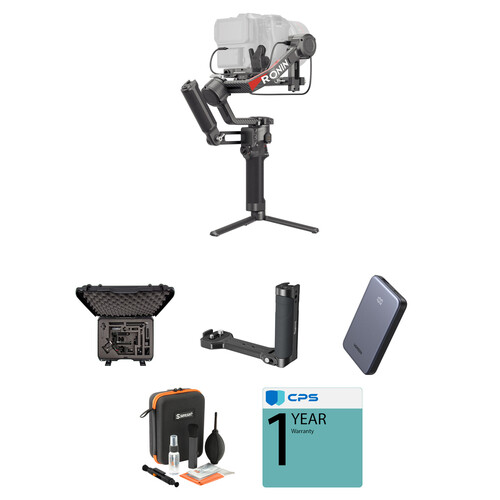 DJI RS 4 Pro Gimbal Stabilizer Combo Kit with Hard Case and Side Handle