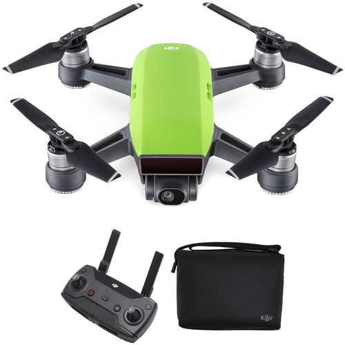 DJI Spark Quadcopter with Remote Controller & Shoulder Bag Kit (Meadow Green)