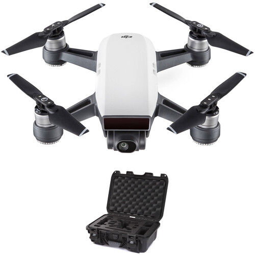 DJI Spark Quadcopter Kit with Hard Case (Alpine White/Black)