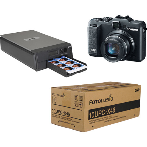 DNP ID400W Wireless Passport Printer & Canon G15 Kit