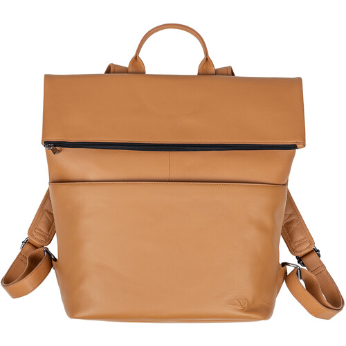 Dorr MANTA Leather Flap Backpack (Camel)