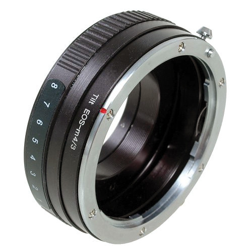 Dot Line Canon EF Lens to Micro Four Thirds Camera Tilting Lens Mount Adapter
