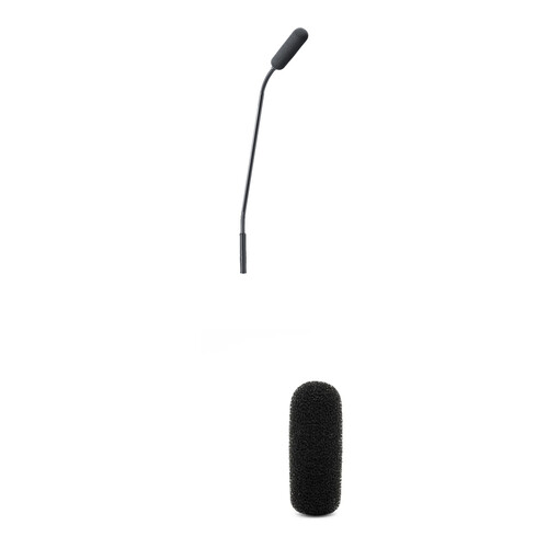 DPA Microphones 4098 CORE Supercardioid Microphone with 11" Top & Bottom Gooseneck & Bubblebee Foam Pop Filter Kit (Black)
