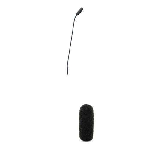 DPA Microphones 4098 CORE Supercardioid Microphone with 17" Boom with Top/Bottom Gooseneck, Microdot Connector, and Microphone Foam Kit (Black)