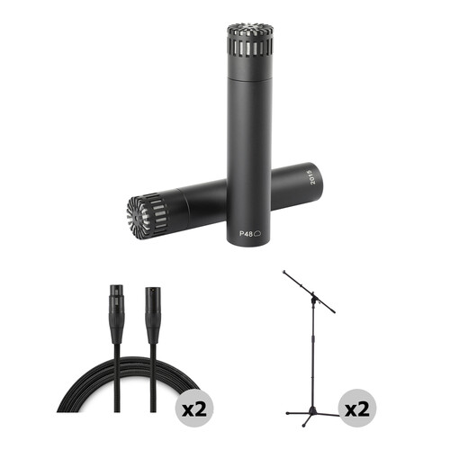 DPA Microphones ST2015 Wide-Cardioid Microphone Kit with Stands & Cables (Stereo Pair)