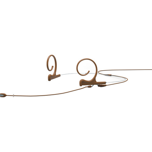 DPA Microphones d:fine Dual-Ear Headset Directional Microphone with Long Boom Arm and Microdot Termination with TA4F Connector for Shure Wireless Systems (Brown)