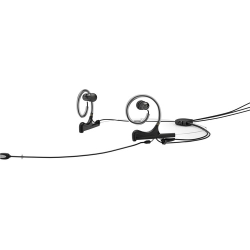 DPA Microphones d:fine In-Ear Broadcast Headset Mic, 2-Ear Mount, 2-In-Ear with MicroDot to LEMO Connector (Black)