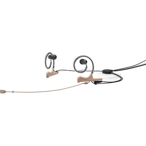DPA Microphones d:fine Omni In-Ear Broadcast Headset, 2-Ear Mount, 2-In-Ear with MicroDot Connector (Beige)