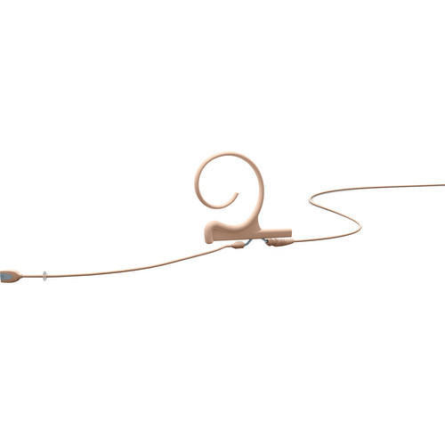 DPA Microphones d:fine Single-Ear Headset Omnidirectional Microphone with Medium Boom Arm and Microdot Termination with 3-Pin LEMO Connector for Sennheiser Wireless Systems (Beige)