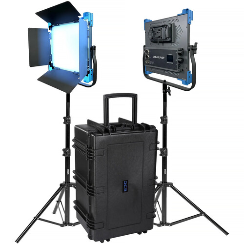 Dracast Pro Series II LED1000 Daylight LED Light Panel (2-Light Kit, V-Mount)