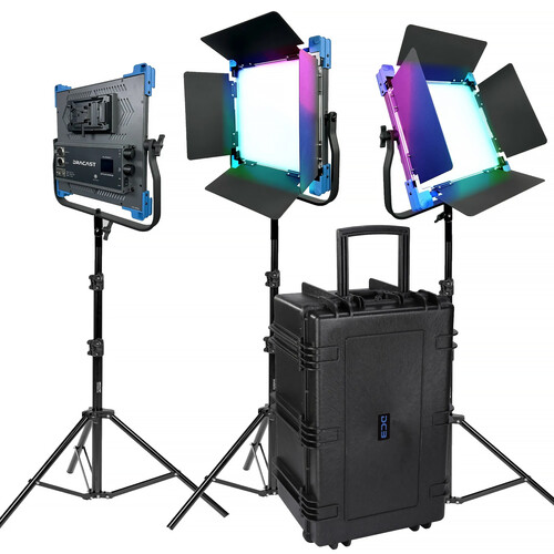 Dracast Pro Series II LED1000 RGB LED Light Panel (3-Light Kit, V-Mount)