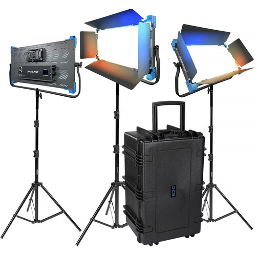 Dracast Pro Series II LED2000 Bi-Color LED Light Panel (3-Light Kit, V-Mount)