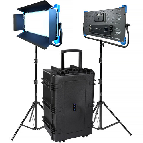 Dracast Pro Series II LED2000 Daylight LED Light Panel (2-Light Kit, Gold Mount)