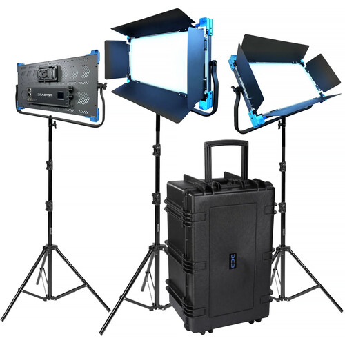 Dracast Pro Series II LED2000 Daylight LED Light Panel (3-Light Kit, V-Mount)