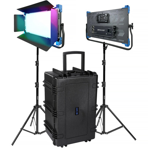 Dracast Pro Series II LED2000 RGB LED Light Panel (2-Light Kit, V-Mount)