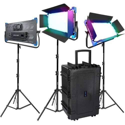 Dracast Pro Series II LED2000 RGB LED Light Panel (3-Light Kit, V-Mount)