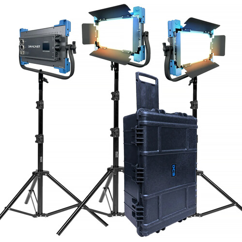 Dracast Pro Series II LED500 Bi-Color LED Light Panel (3-Light Kit, V-Mount)