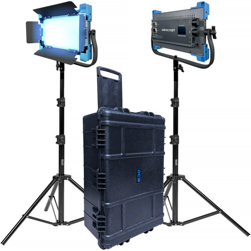 Dracast Pro Series II LED500 Daylight LED Light Panel (2-Light Kit, Gold Mount)