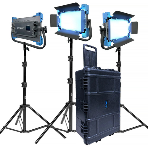 Dracast Pro Series II LED500 Daylight LED Light Panel (3-Light Kit, V-Mount)