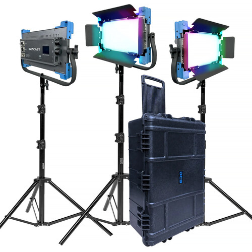 Dracast Pro Series II LED500 RGB LED Light Panel (3-Light Kit, V-Mount)