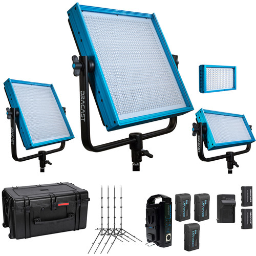 Dracast Remote Newsroom Studio Essentials Daylight Light Kit (V-Mount)