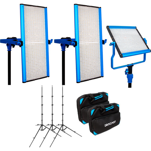 Dracast Video Conference Deluxe 3-Light Kit