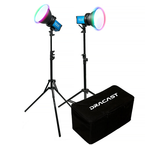 Dracast X Series M80RGB RGB LED Monolight (V-Mount, 2-Light Kit with Nylon Case)