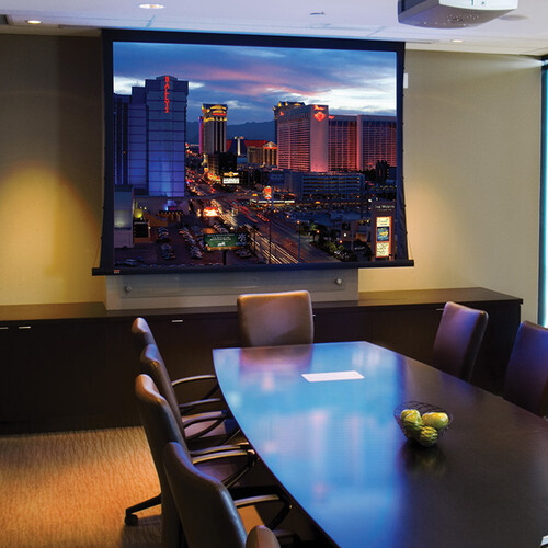 Draper 140002SCL Access FIT/Series V 60 x 60" Ceiling-Recessed Motorized Screen with Low Voltage Controller (120V)