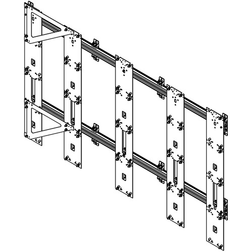 Draper Foundation Mount System For Barco Xt - 4 X 4' - Black