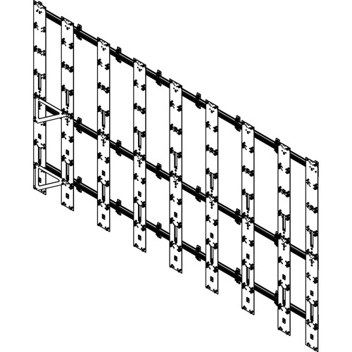 Draper Foundation Mount System For Barco Xt - 8 X 8' - Black