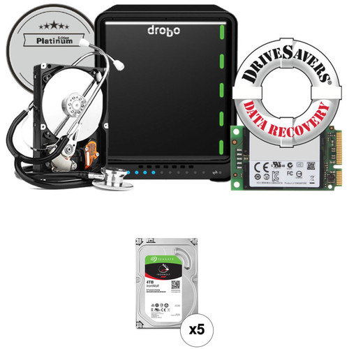 Drobo 5N2 20TB 5-Bay NAS Enclosure Kit (Platinum Edition) with Seagate NAS Drives (5 x 4TB)