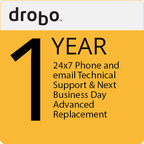 Drobo 1-Year Next Business Day Advanced Replacement Warranty for the Drobo 8D