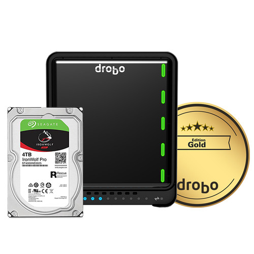 Drobo 5N2 12TB 5-Bay NAS Enclosure (3 x 4TB, Gold Edition)