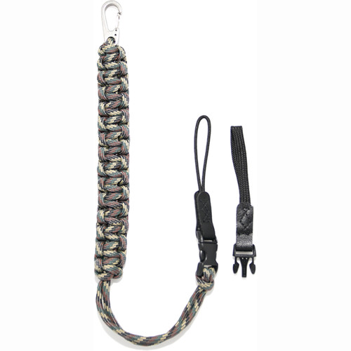 DSPTCH Camera Wrist Strap (Camo with Stainless Steel Clip)