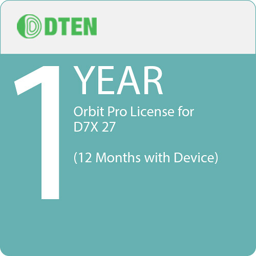 DTEN 1-Year Orbit Pro License for D7X 27 (12 Months with Device)