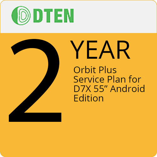 DTEN 2-Year Orbit Plus Service Plan for D7X 55" Android Edition