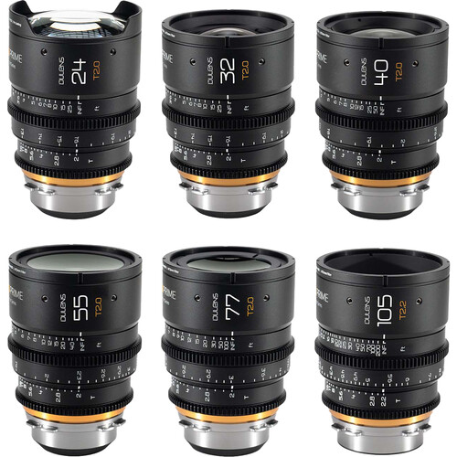 Dulens APO Cambrian Prime 6-Lens Set (ARRI PL, Imperial, Black)
