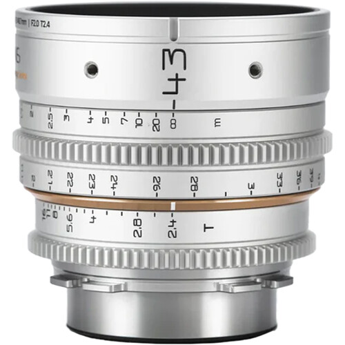 Dulens APO Mini Prime 43mm T2.4 Lens (ARRI PL, White)