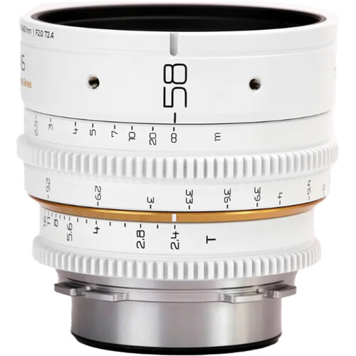 Dulens APO Mini Prime 58mm T2.4 Lens (Canon EF, White)