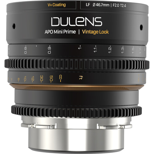 Dulens APO Mini Prime 43mm T2.4 Lens (ARRI PL, Black)