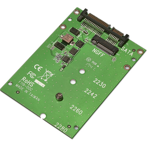 DupliM M.2 NGFF SATA SSD to 2.5" 7mm SATA Adapter (2-Pack)