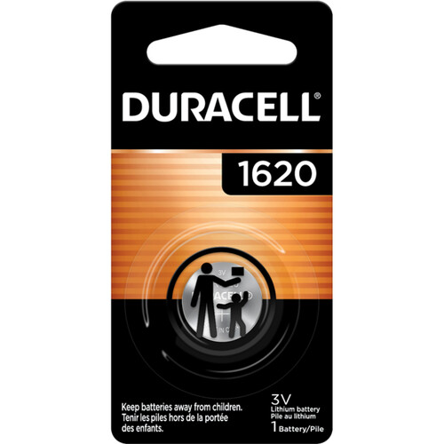Duracell 1620 Lithium Coin Battery (80mAh)