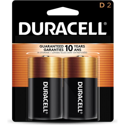 Duracell Coppertop D Battery (2-Pack)