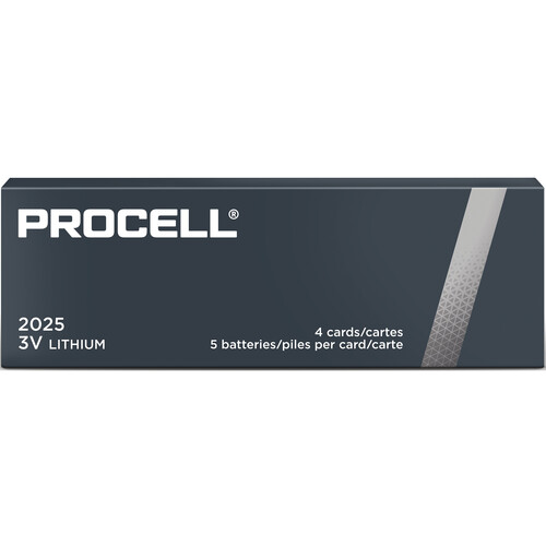 Duracell CR2025 Lithium Battery (20-Pack)